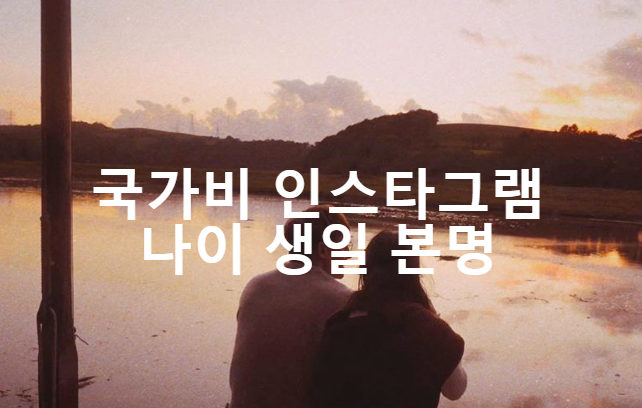 자가격리중 생일파티 국가비 인스타그램 나이 생일 본명