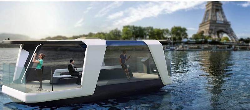 3D 프린터 제작 자율주행 페리로 파리 올림픽 홍보하기 3D-printed, autonomous ferry can transport athletes and visitors to and from paris olympics