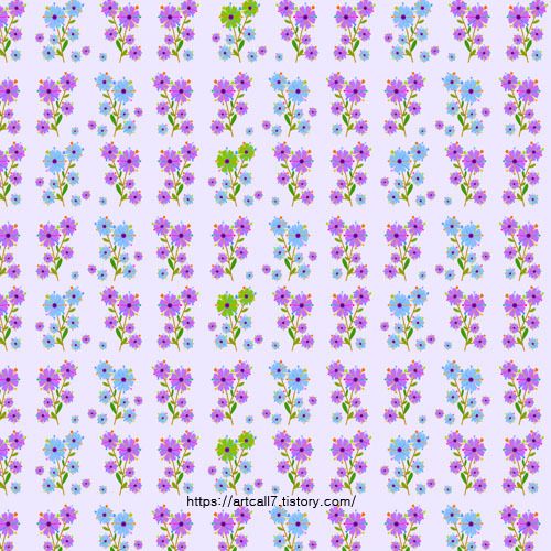 보라꽃 패턴