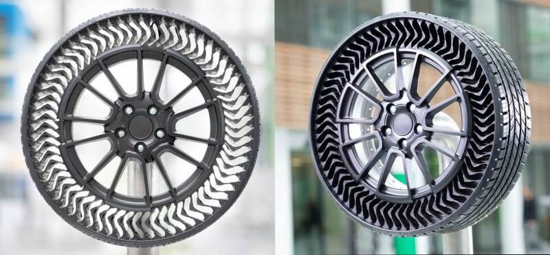 미쉐린 업티스, 공기없는 에어리스 타이어의 혁신