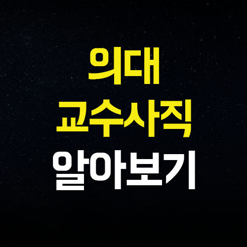 서울의대 교수 사직 의대증원 현황 소식 알아봅시다