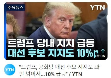 미국에 부는 대역풍 US: Big political headwinds