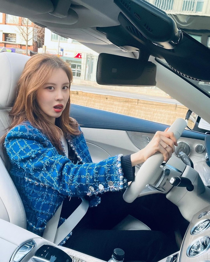 서현, 억대 새 차 뽑았다...추위도 잊고 오픈카 인증샷...