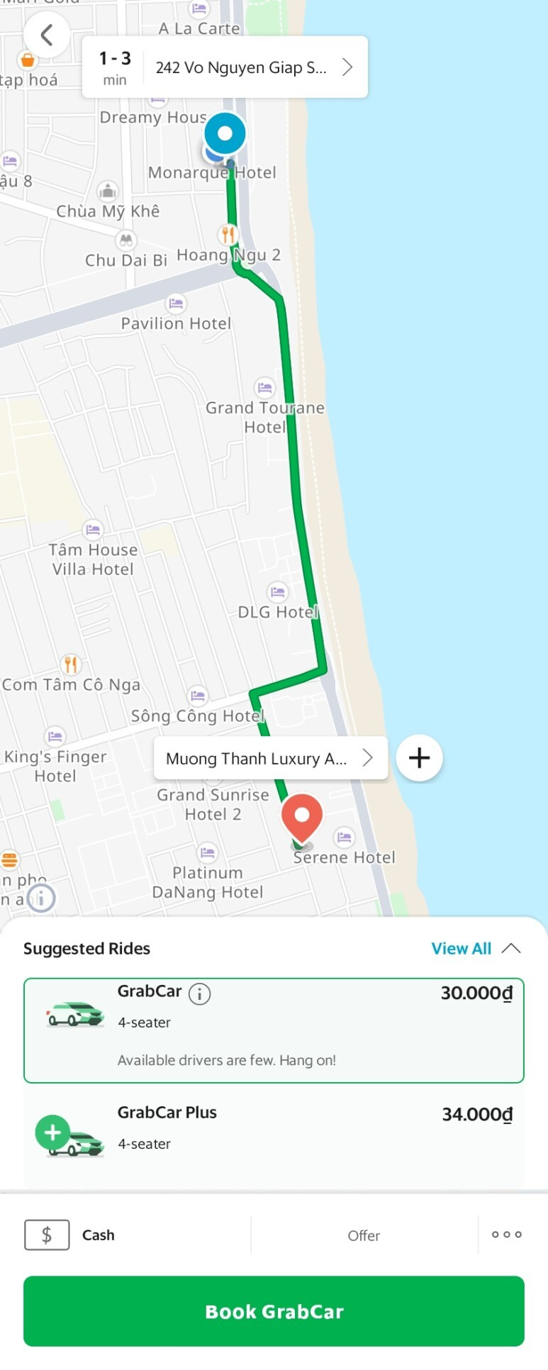 동남아 베트남 다낭 태국 인도네시아 여행 그랩 grab 이용 시 오류 체크 내 위치 확인 방법 주의 사항 팁!!
