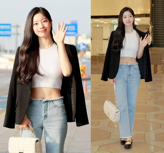 그룹 트와이스(TWICE) 멤버 다현(Dahyun)이 27일 오전 마이클 코어스(Michael Kors)의 긴자 플래그십 스토어