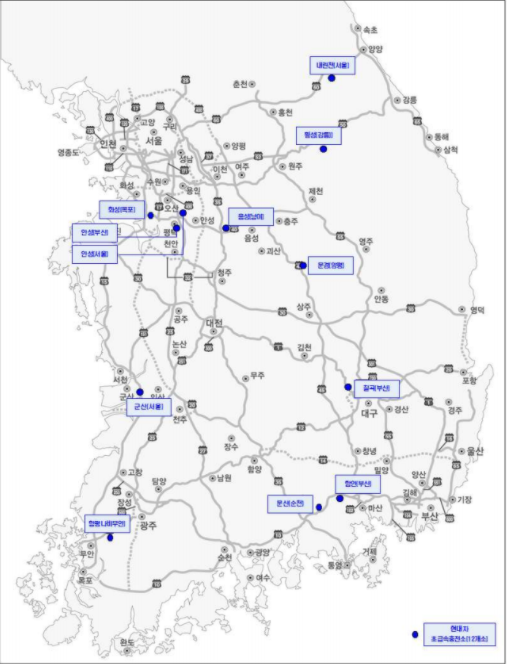 고속도로 전기차 충전소