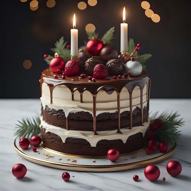 크리스마스 감성 가득, 특별한 케이크로 만드는 로맨틱 홀리데이