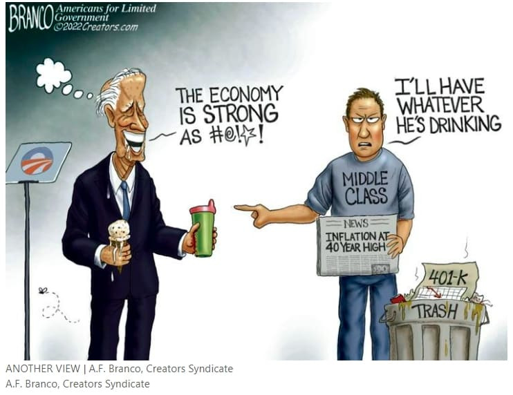 바이든, 촤악의 경제상황에서도 자신의 성과 언급...민주당에 최악의 사태 VIDEO: Biden talking about accomplishments is Democrats' 'worst performing message,' pollster says