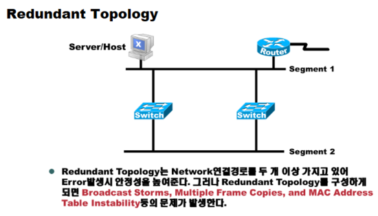 LAN Switching - Redundant Topology 이중화 토폴로지
