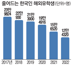 해외유학이 반토막 난 이유