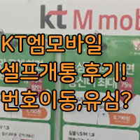 엠모바일 셀프개통 리얼 후기!/KT M모바일 번호이동,기존 통신사 해지는?