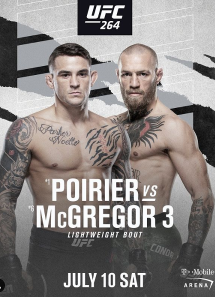 맥그리거 포이리에 중계 TKO KO 하이라이트 영상 UFC264