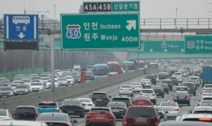 2월 14일 연합뉴스: 귀경길 고속도로 곳곳 정체