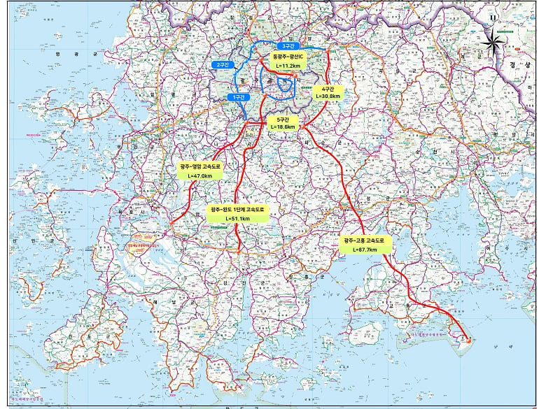 [광주광역시] 광주～고흥간 고속도로 건설 첫발 ㅣ ‘전방‧일신방직 부지’ 국제설계공모 착수
