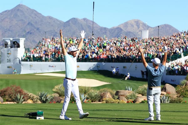 수만명의 관중이 선수 이름 호명해주는 PGA 피닉스 오픈... 샘 라이더, 16번 홀 홀인원 관중들 열광 VIDEO: Sam Ryder’s incredible ace at No. 16 at WM Phoenix Open | 2022