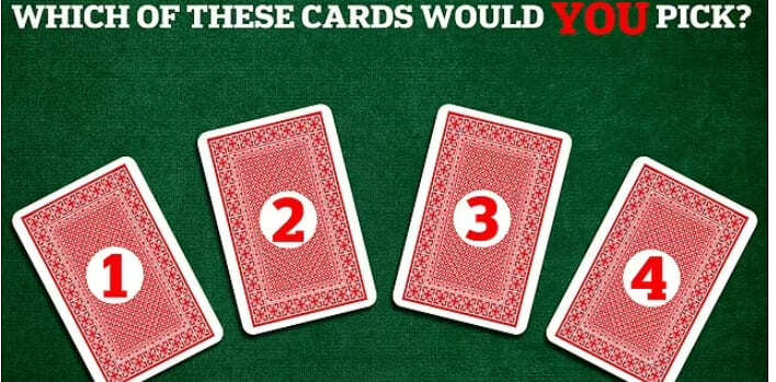 동전이 감춰진 카드의 선택, 2/3가 이것을 고른다 VIDEO: Which of these cards would YOU pick? Magic trick study reveals two-thirds