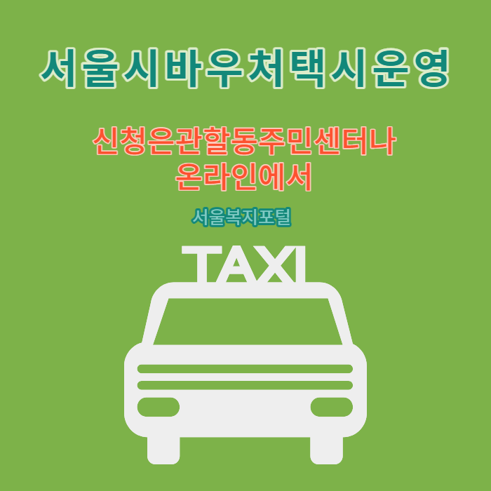 서울시 바우처 택시 운영