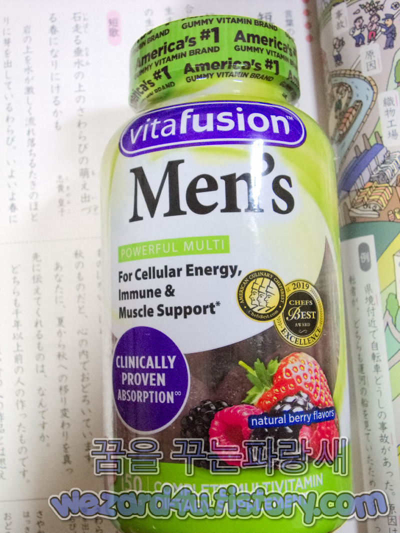 VitaFusion(비타퓨전) 남성용 종합 비타민(VitaFusion Mens Complete Multivitamin)