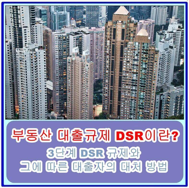부동산 대출규제 DSR이란? 3단계 DSR 규제와 그에 따른 대출자의 대처 방법 (Feat. DSR 자동 계산기)