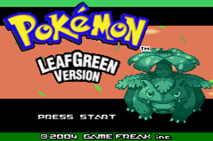 게임 프리크 (Game Freak) - 포켓몬 리프그린 북미판 Pokemon LeafGreen Version USA (게임보이 어드벤스 - GBA - 롬파일 다운로드)