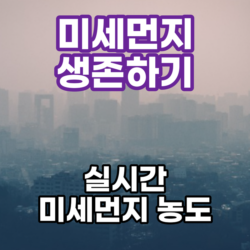 따듯한 봄철 서울 미세먼지 농도 쉽게 보기 서울 대기환경정보 / 경기도 대기환경정보