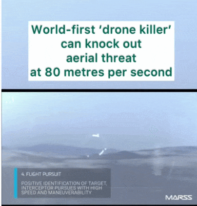 드론 꼼짝마!...잠재적 위협 대처 고속 드론 요격기 개발 VIDEO:World-first ‘drone killer’ can knock out aerial threat at 80 metres per second