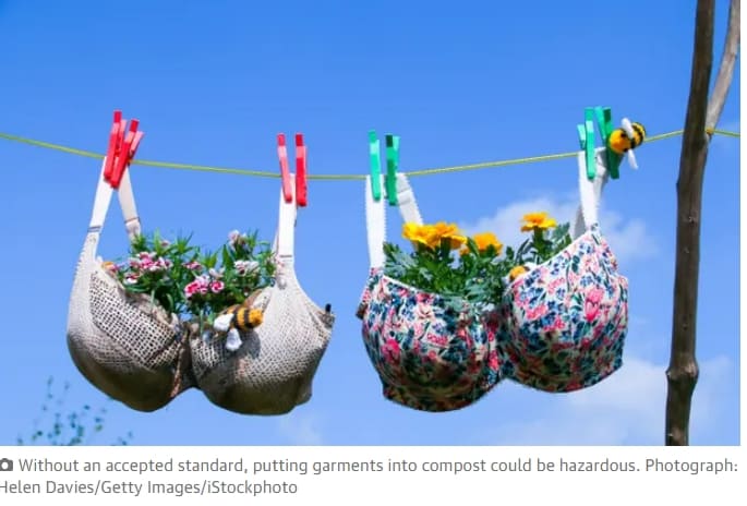 호주, 세계 최초로 브래지어 섬유 퇴비화 표준 제정 Bras fit for burying: Australia to set a world-first standard for composting textiles