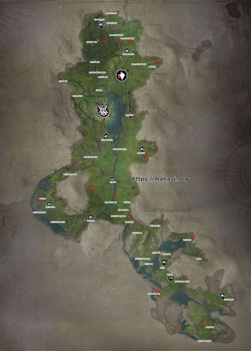 호그와트 레거시 – 악명 높은 적 위치 공략 지도 ( 호그와트 레거시 지도 / 통합 지도 )