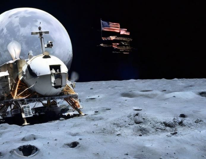 태평양 상공에서 파괴된 미국 달 탐사선 페레그린