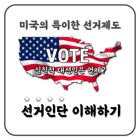 미국 대선일은 언제? 미국의 특이한 선거제도 선거인단 이해하기