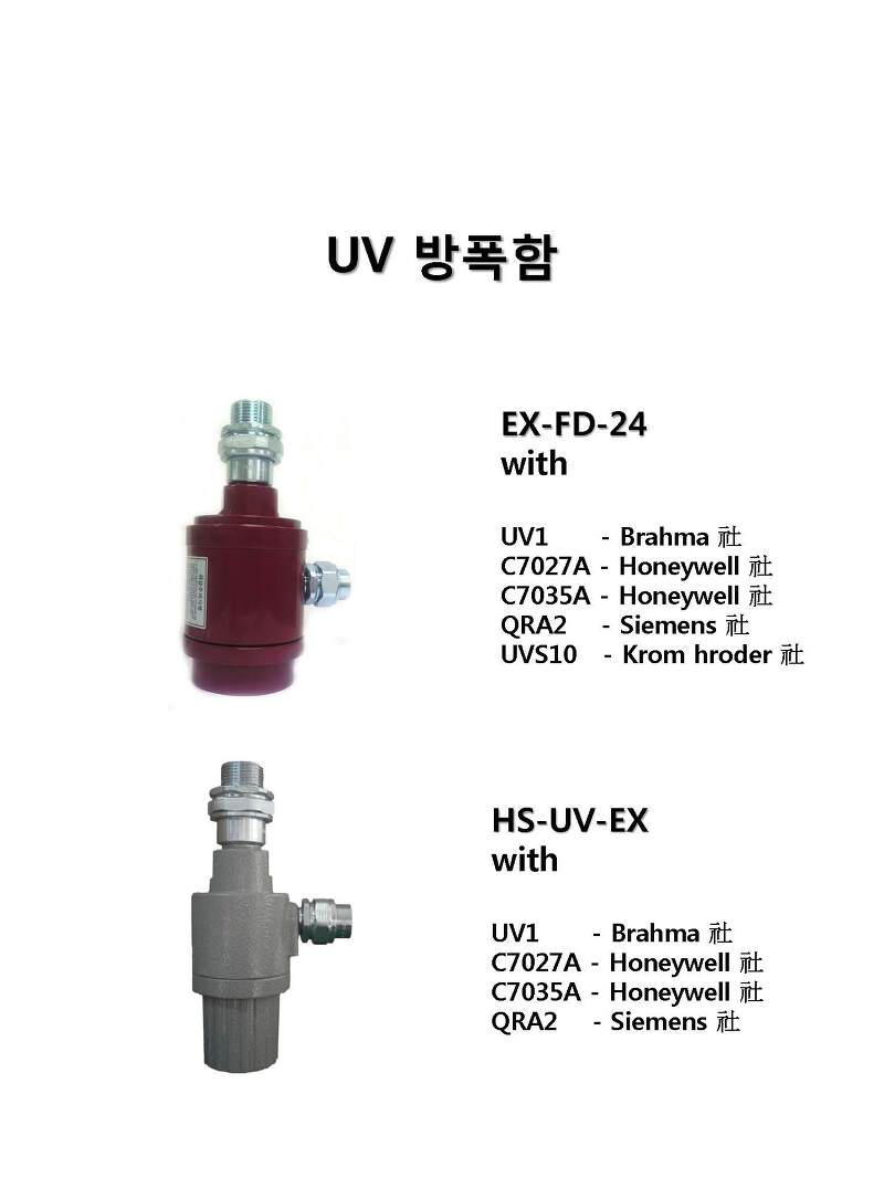 방폭용 화염검출기 (HS-UV-EX)