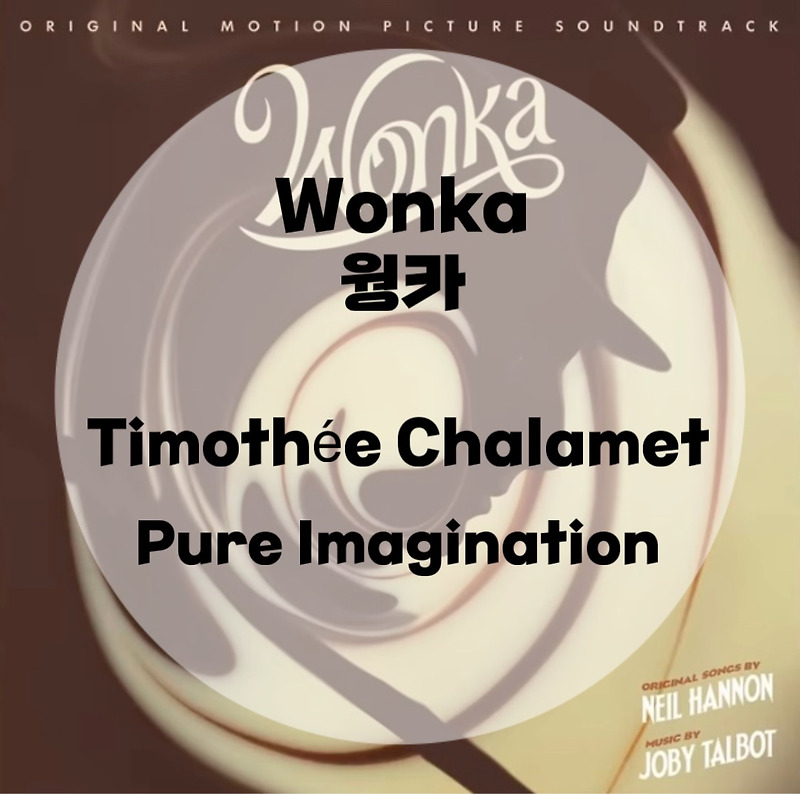 웡카 Wonka OST : Timothée Chalamet : Pure Imagination (가사/듣기/Soundtrack)