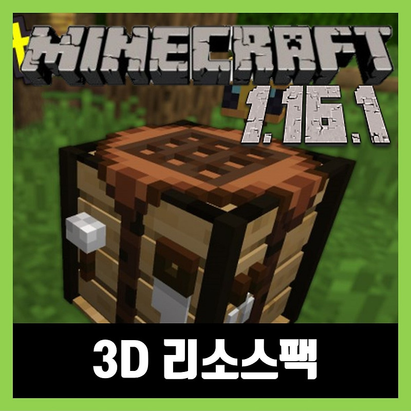 마인크래프트 1.16.1 3D 리소스팩 텍스쳐팩 Default 3D