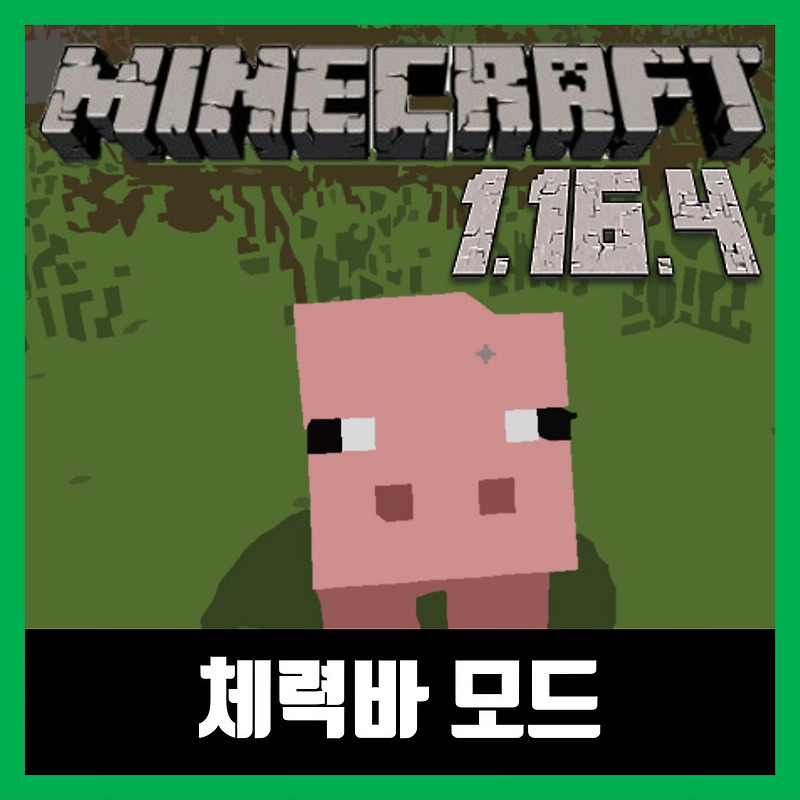마인크래프트 1.16.4 체력바 모드 Neat
