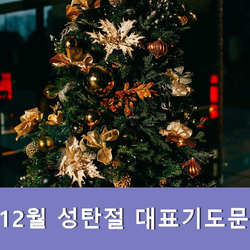 2020년 12월 성탄절 대표기도문