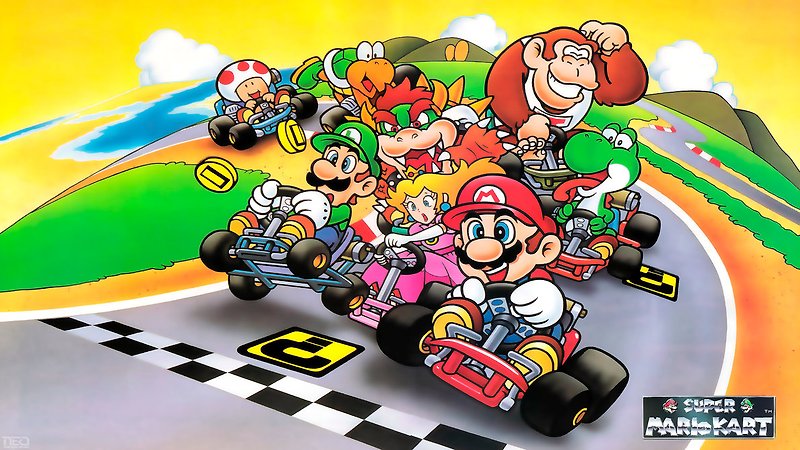 슈퍼패미컴 / SFC - 슈퍼 마리오 카트 한글패치 (Super Mario Kart - スーパーマリオカート)