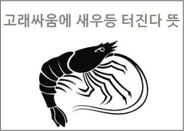 고래싸움에 새우등 터진다는 뜻