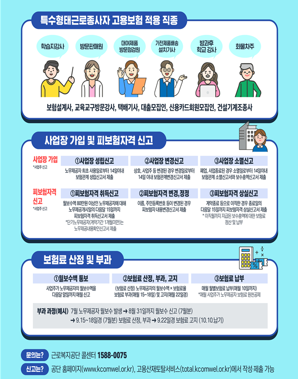 [고용노동부] 7월 1일부터 특수형태근로종사자 고용보험 시행
