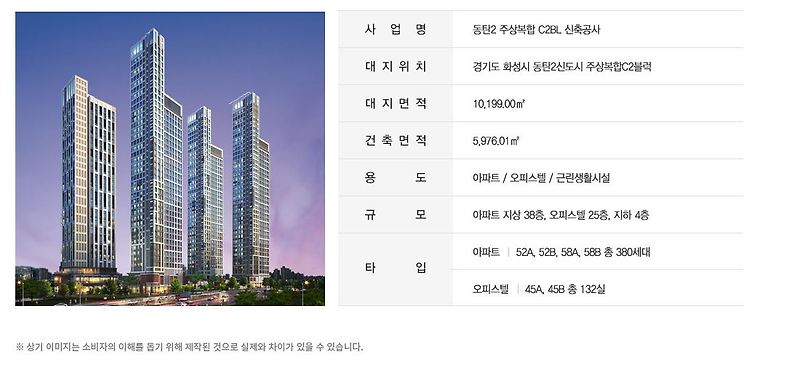 동탄역 금강펜테리움더시글로 주상복합 아파트 청약일정!