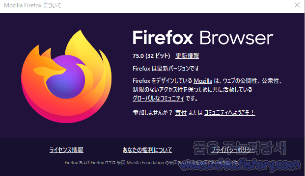 파이어폭스 75.0 보안 업데이트(Firefox 75.0)