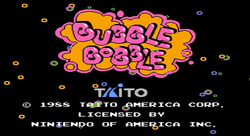 버블보블 Bubble Bobble USA (패미컴 - FC / NES)