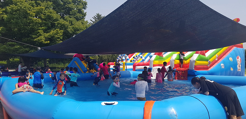 완주 청완초등학교 여름 물놀이 행사