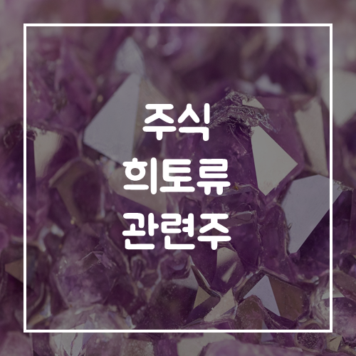 주식 희토류 관련주 미중 무역전쟁 수혜주