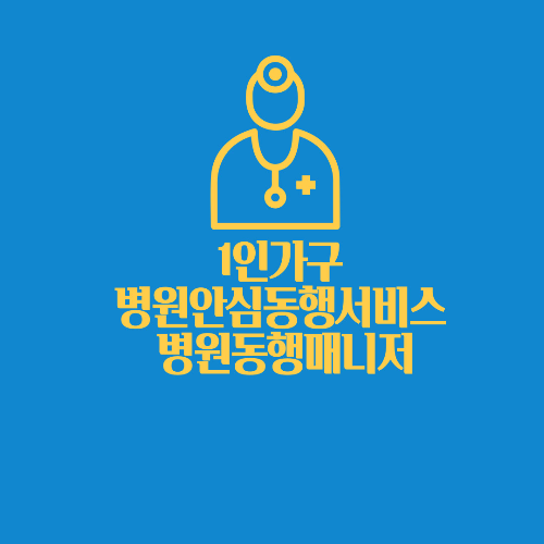 1인가구 병원안심동행서비스 서울시/병원동행매니저조건 자격증