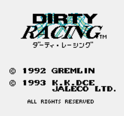 GB - Dirty Racing (게임보이 / ゲームボーイ 게임 롬파일 다운로드)