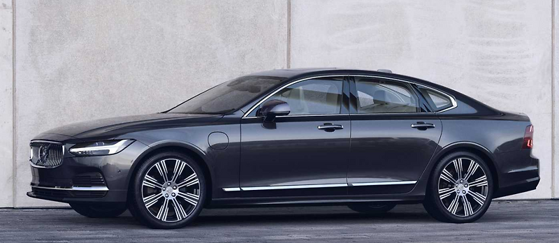 2021 볼보 s90 과 v90 하이브리드 와 페이스 리프트