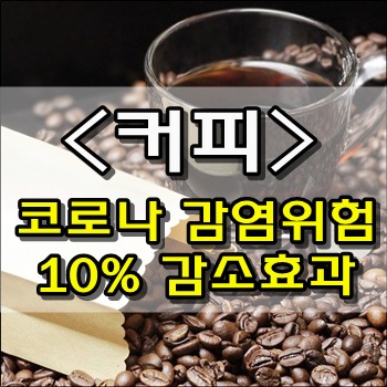 하루 커피 1~3잔 코로나 감염위험 10% 감소효과