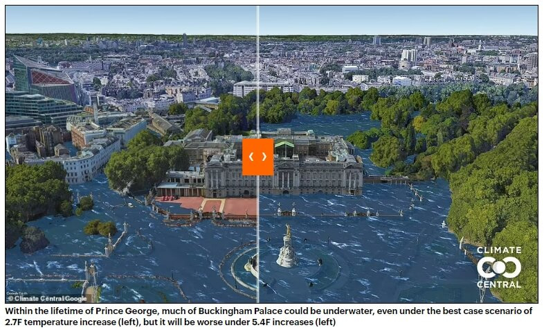 기후 변화로 4억 천만 명 위험에 처할 것 VIDEO: Around 410M people on the world's coasts will be at risk of rising sea levels by 2100 due to climate change, says report