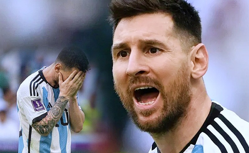 고개숙인 메시 무력한 경기에 팬들 실망, 아르헨티나 사우디에 충격 패배