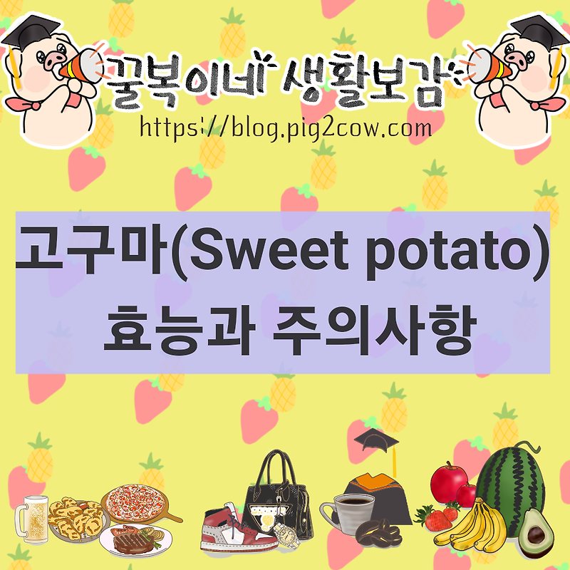 고구마 영양소 성분 효능 주의사항(Sweet potato)